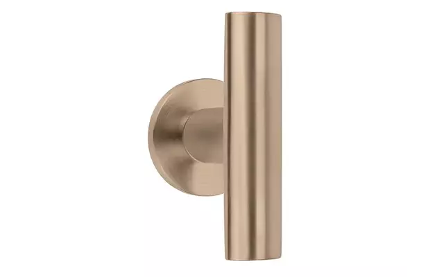 Gatdeel PVD licht brons Inc Piet Boon op verende rozet PBI103-G, Rechts